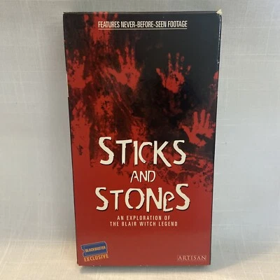 Sticks And Stones: An Exploration of the Blair Witch Legend VHS Blockbuster 1998 - Image 1 of 4