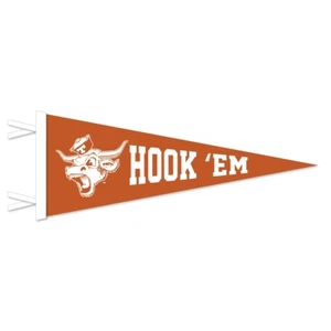 Texas Longhorns Wool Felt Pennant - 9" x 24" - Picture 1 of 1