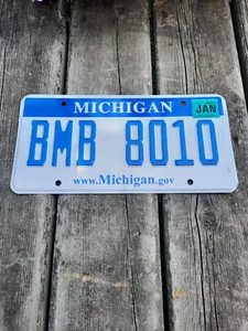 Michigan MI License Plate BMB 8010 - Picture 1 of 1