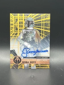 2017 Topps High Tek Star Wars BOBA FETT JEREMY BULLOCH AUTO Autograph GOLD 02/50 - Picture 1 of 3