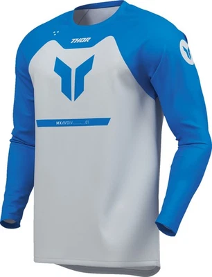 Thor Ridemode Menace Youth MX Offroad Jersey Blue - Image 1 of 4