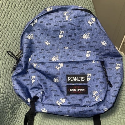 806/ EASTPAK Rucksack / SNOOPYS Peanuts Blau  – THE ORIGINAL Top Zustand - Bild 1 von 4
