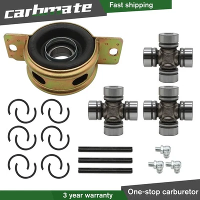 Front Rear Prop Shaft Bearing Carrier & U-joint Fits For Polaris RZR 900 S4 XP Foto 1 de 4