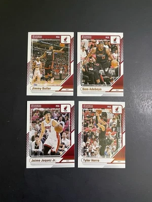 Lote de 4 tarjetas Panini Donruss Miami Heat 2024-25 - Butler / Adebayo / Herro / Jaquez Foto 1 de 2