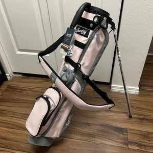 NEW Sunday Golf Loma Lightweight Stand Bag w/ Carry Strap Flamingo Pink - Picture 1 of 13