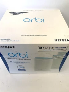 NOWY NETGEAR RBK53S Orbi AC3000 Trójpasmowy system WiFi Open Box - Zdjęcie 1 z 4