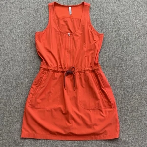 Athleta Damen 16 Expedition Skort Kleid feuerrot Strampler sportlich Cinch Taille - Bild 1 von 9