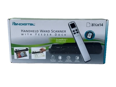 Pandigital Handheld Wand Scanner w/ Feeder Dock Dark Purple PANSCN09PU NEW - Image 1 of 4