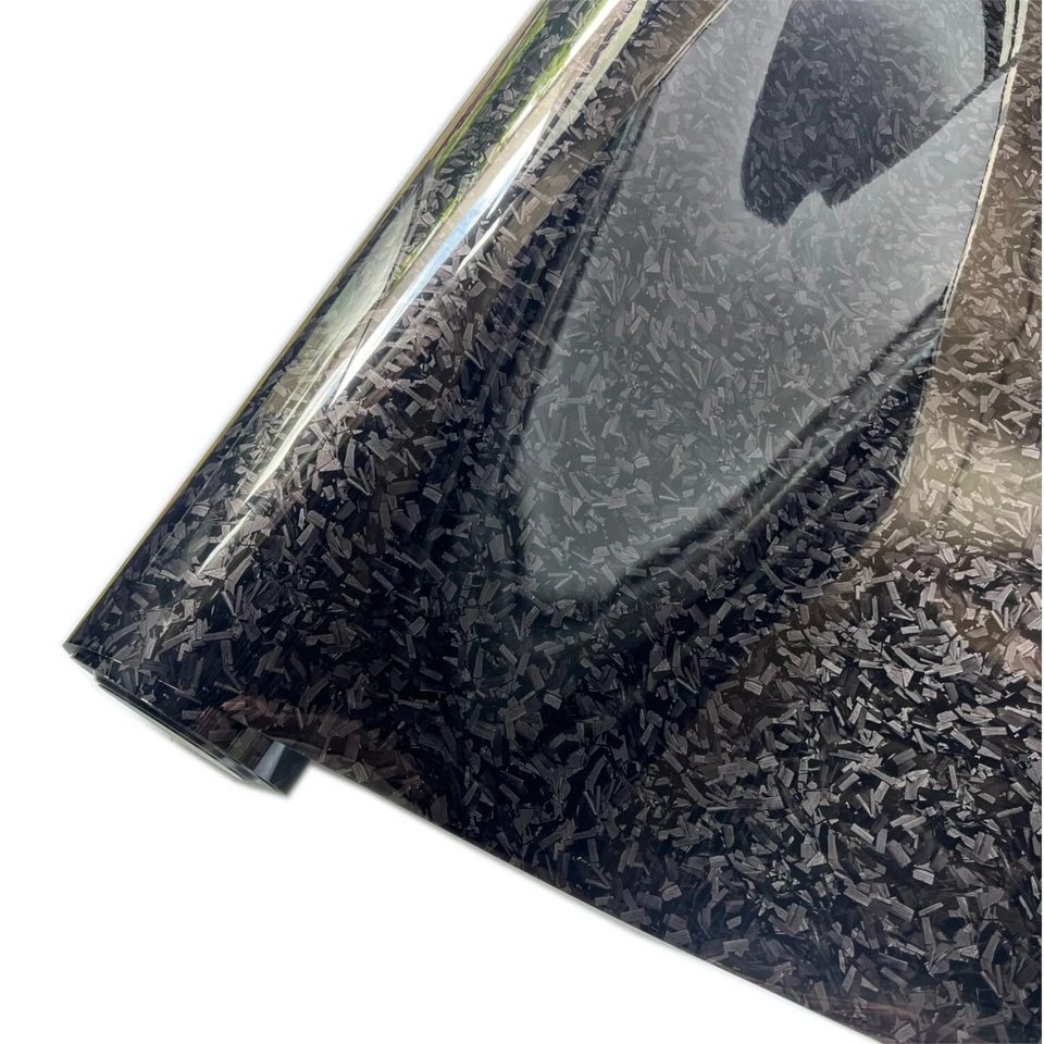 Forged carbon 3D black car film glossy forged car wrapping €22/m² - Image 1 of 4