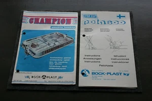 STANGENHOCKEY & RUTEN FUSSBALL/FUSSBALL ANLEITUNG SEHR GUT BOCK-PLAST FINNLAND - Bild 1 von 2