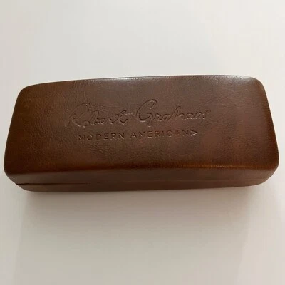 NEW Men's Robert Graham Brown Hardshell Sunglass Glasses Case - Image 1 of 3
