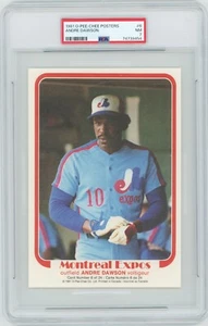 ANDRE DAWSON 1981 O-Pee-Chee Posters #6 PSA 7 POP 1 Montreal Expos--OVERSIZED - Picture 1 of 2