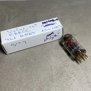 Valvo E88CC = CCa = 6922 Röhre, red edition, geprüft- NOS, tested, rare, tube - Bild 1 von 5