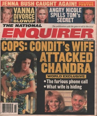 2001 August 7 National Enquirer Jenna Bush Vanna White Nicole Kidman Tom Cruise - Image 1 of 4
