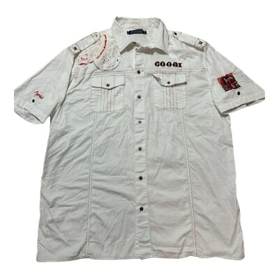 Coogi Shirt Mens 2xl Camp Button Up Pockets Australia - Image 1 of 4