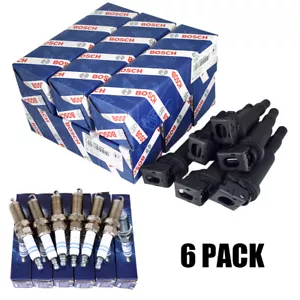 6 PACK Bosch 0221504470 Ignition Coils & 12122158253 Spark Plugs for BMW - Picture 1 of 14