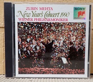 Zubin Mehta New Year's Concert 1990 - Wiener Philharmonic - Sony CD 1990 - Picture 1 of 3