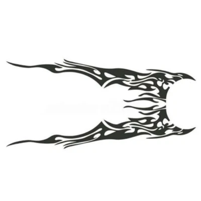 Car Body Decal Vinyl Flame Graphics Side Sticker Racing Sport Decals Accessories - Image 1 of 4
