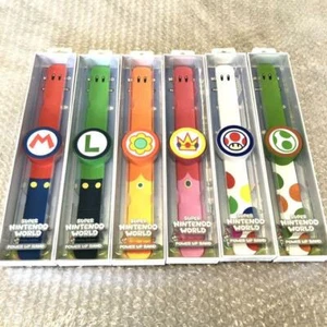 SUPER Nintendo World USJ Power Up Band komplett 6er Set Amibo mit Tracking FedEx - Bild 1 von 3