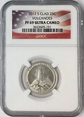 2012-S 25C Clad Volcanoes NGC PF69 Ultra Cameo # - Image 1 of 3
