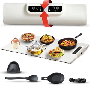 2024 Electric Food Warming Mat Portable Silicone Tray W/Fast Heating - Picture 1 of 6