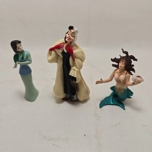 Lotto action figure Disney Crudelia DeVille Safari Lulan cake toppers 2,5" e 3" - Foto 1 di 1