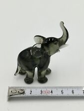 Alte antike Glas Figur Elefant Deko klein vintage retro elephant 