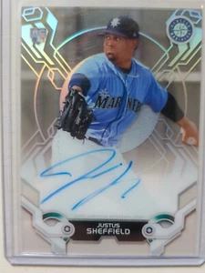 2019 Topps High Tek Justus Sheffield #HTA-JS Rookie Auto - Picture 1 of 2