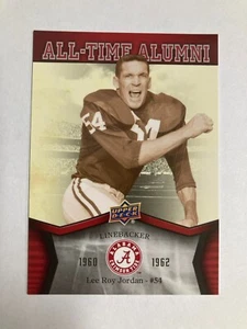 2012 Upper Deck Alabama football Lee Roy Jordan All Time Alumni card #ATA-LJ - Foto 1 di 2