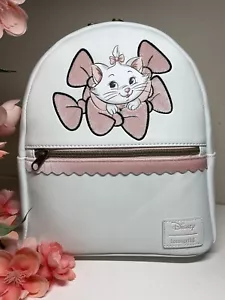 Loungefly Disney The Aristocats Marie Pastell Mini-Rucksack - elfenbeinfarben & rosa - neu mit Etikett - Bild 1 von 12