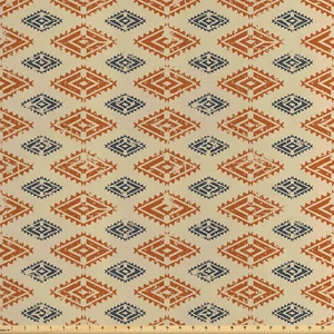 Sambia Satin Stoff als Meterware Folk Retro Style - Bild 1 von 11