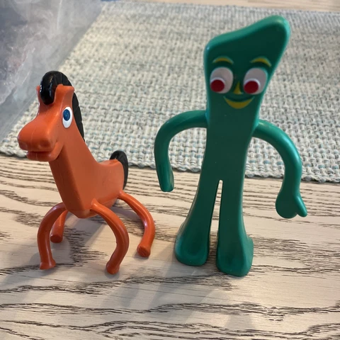 VINTAGE 6”GUMBY AND 5”POKEY BENDABLE FIGURES BY PREMA Cover