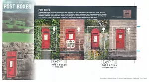 (131708) Post Boxes EX PRESS SHEET MS GB RM FDC Windsor 2009 - Picture 1 of 1