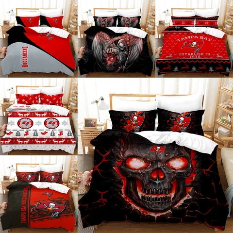 Tampa Bay Buccaneers Bedding Set Pillowcase Duvet Cover Comforter/Quilt Cover Cover