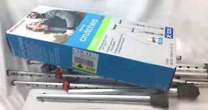 CVS Universal Crutches for Users 4'7” to 6'7”Tall 300lbs. - Picture 1 of 4