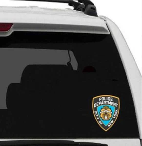 NYPD Fenster Aufkleber NEW YORK POLICE DEPARTMENT Autoaufkleber New York lisenced - Bild 1 von 2