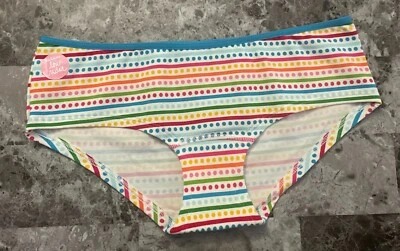 NUEVO CON ETIQUETAS BRAGAS HIPSTER VICTORIA'S SECRET ROSA XS AZUL A RAYAS LUNARES VINTAGE RARAS Foto 1 de 4