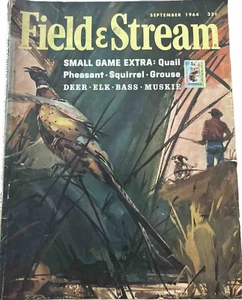 Vintage Field and Stream 1964 Magazine September FIshing Hunting Camping Adds - Picture 1 of 10