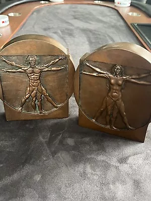 2 Bronze Figuren Leonardo Da Vinci • 25.50€