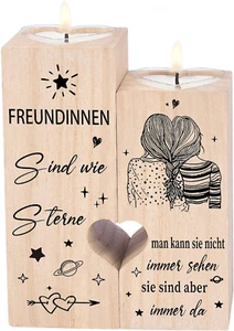 Doppelseitiger Druck - Geschenke Für Freundin, Beste Freundin Kerzenständer, Ges - Bild 1 von 7