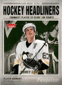 SIDNEY CROSBY 2006-07 Fleer HOCKEY HEADLINERS #HL1 Penguins 