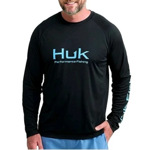 HUK Men's 30 UPF Long Sleeve Vented Fishing Shirt Pursuit Series Size 3XL - NWT - Picture 1 of 5