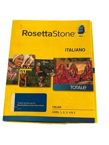 Rosetta Stone Italian Learning Software w/ Headset /Levels 1,2,3,4,5 / Version 4 - Picture 1 of 5
