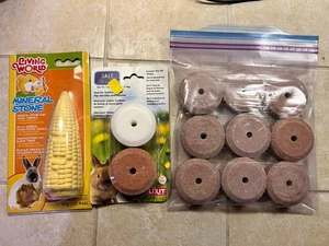 Pack de 2 ruedas de sal y mineral para mascotas pequeñas y extra 9 piezas individuales - Imagen 1 de 4