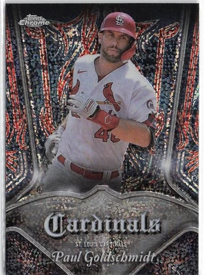2022 Topps Chrome #P-12 Paul Goldschmidt Pinstriped - Image 1 of 2