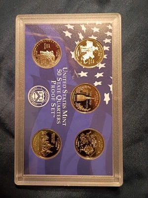 2000 S Proof State Quarter Set Gem  With Box And Certification Papers - Image 1 of 4