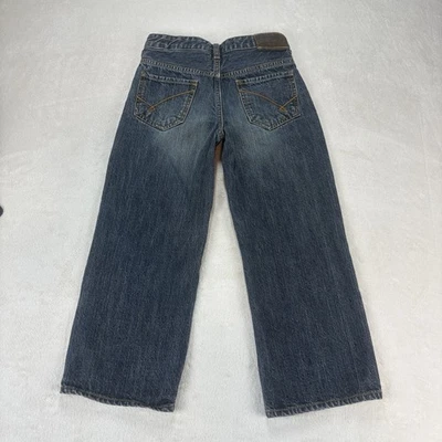 Vintage Union Bay Jeans Masculino 7 Azul Lavagem Escura Perna Larga Solto Grunge Skatista Y2K - Imagem 1 de 4