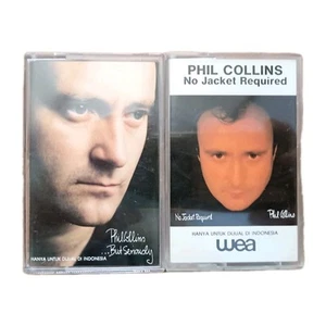 Phil Collins Cassette Bundle x 2 - No Jacket Required & But Seriously FREE POST - Picture 1 of 2