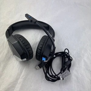 PS4 PS5 Xbox One Gaming Headset Kopfhörer Mikrofon LED PC Laptop BLAU - Bild 1 von 9