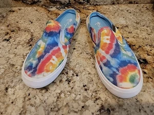MARGARITAVILLE SAILOR TIE DYE MULTICOLOR MULE SNEAKERS WOMEN'S Size 8. EUC - Picture 1 of 5
